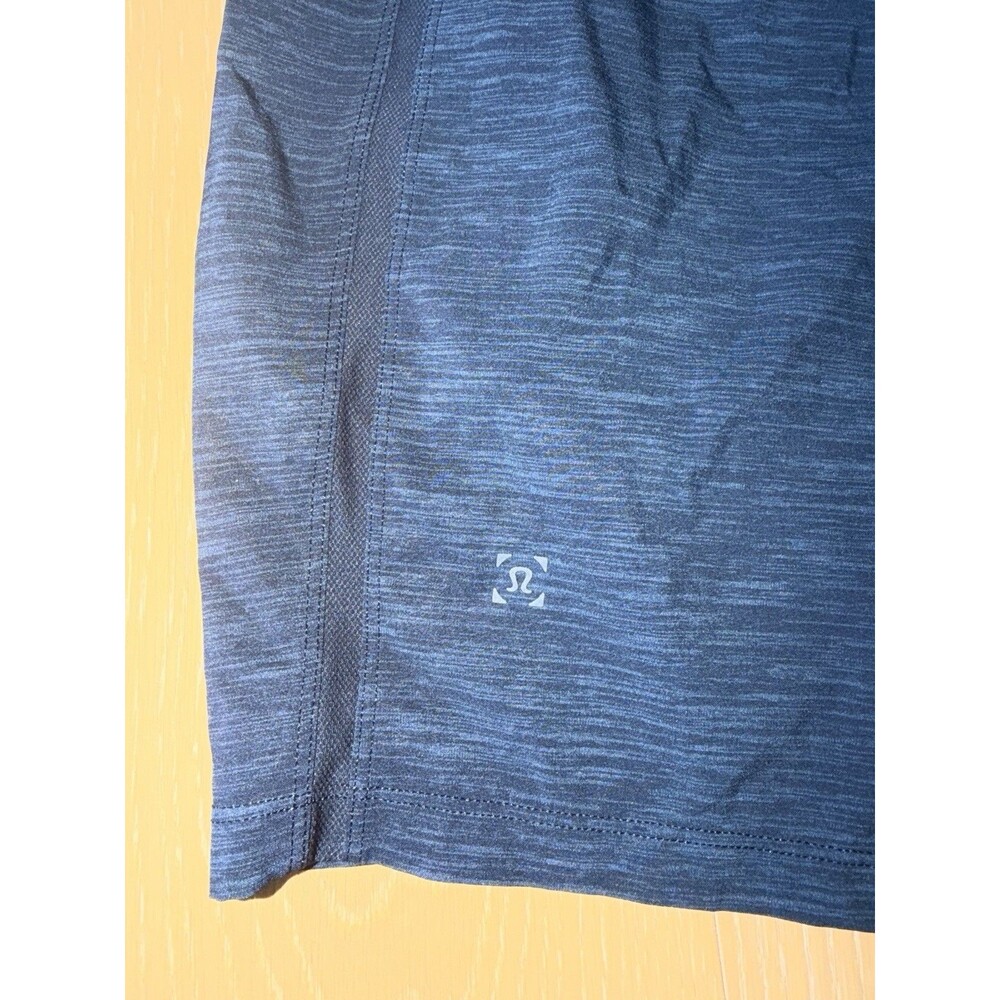 Lululemon Pace Breaker Linerless Short 7" Men Navy Heathered Gym Active Small - Picture 3 of 7